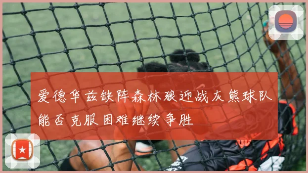 爱德华兹缺阵森林狼迎战灰熊球队能否克服困难继续争胜